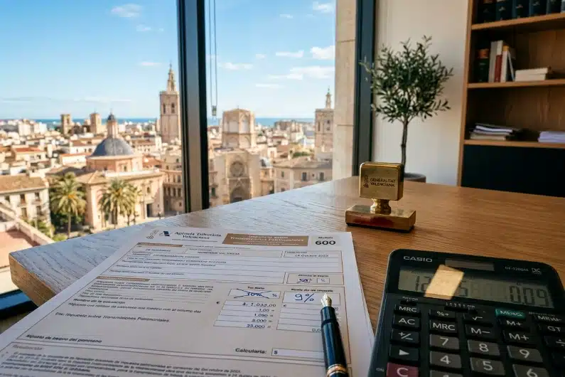 Réforme de l’ITP en Communauté valencienne 2026 : baisse du taux général à 9 % pour l’achat immobilier et nouveau barème fiscal selon la Loi 5/2025.