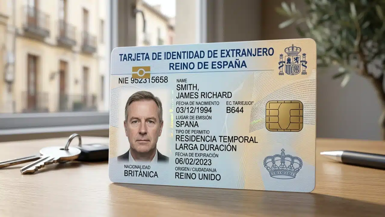 Spanish TIE card