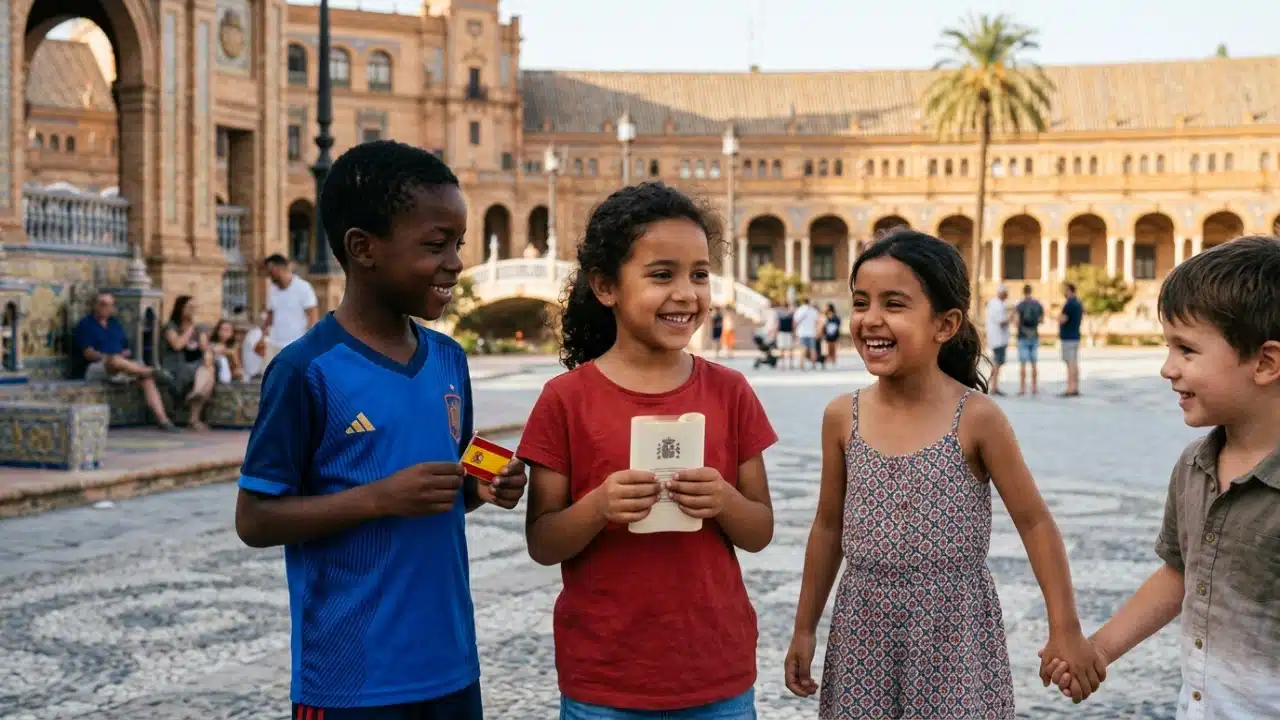 kids born in spain nationality