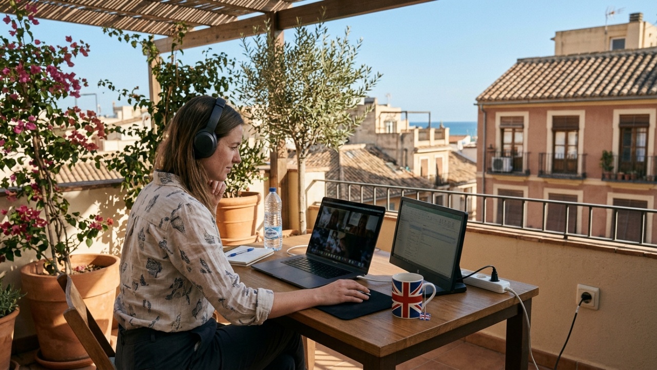 Working remotely for a UK employer from Spain